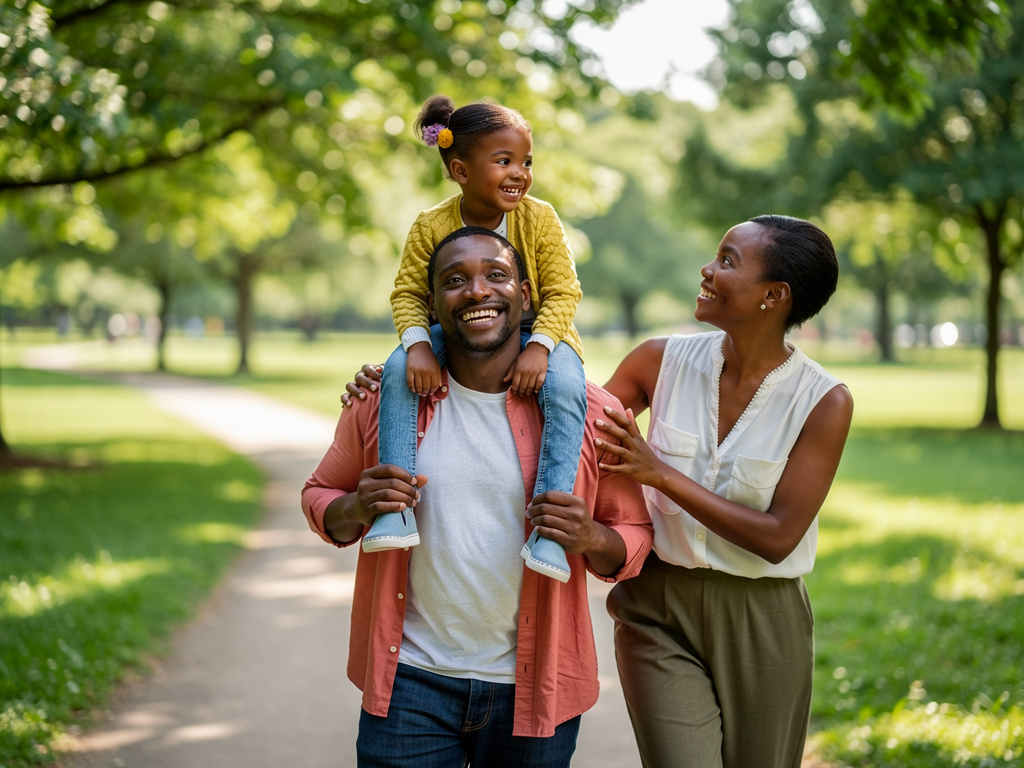 Casual family portrait sample